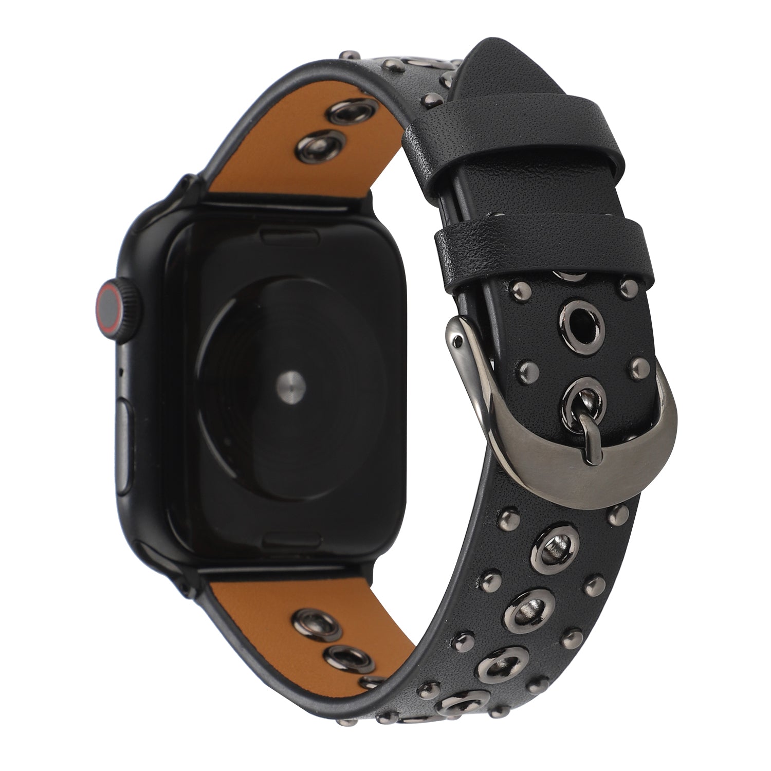 For Apple Watch Ultra Ultra 2 49mm Series 9 8 7 45mm 6 5 4 SE SE (2022) (2023) 44mm 3 2 1 42mm Genuine Leather Strap Rivets Watchband For Apple Watch Ultra Ultra 2 49mm Series 9 8 7 45mm 6 5 4 SE SE (2022) (2023) 44mm 3 2 1 42mm Genuine Leather Strap Rivets Watchband